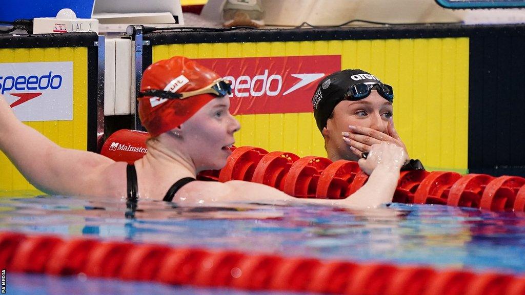 Laura Stephens and a shocked Keanna MacInnes