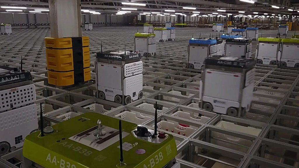 The BBC visits online grocery retailer Ocado's factory