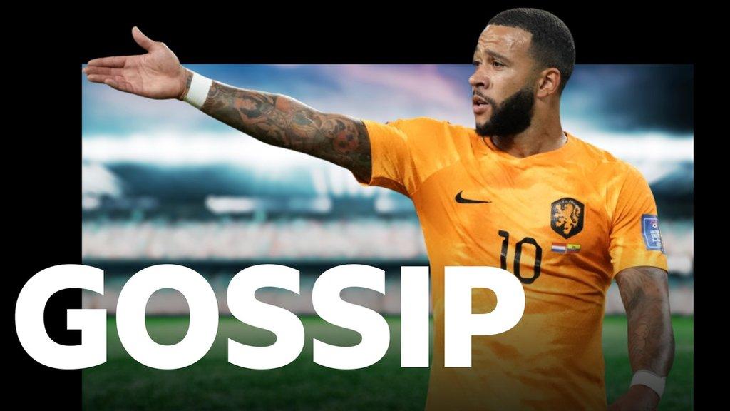 Memphis Depay gossip graphic