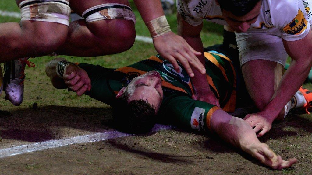 Northampton and Wales' George North has been at the centre of several incidents where the treatment of head injuries has been questioned