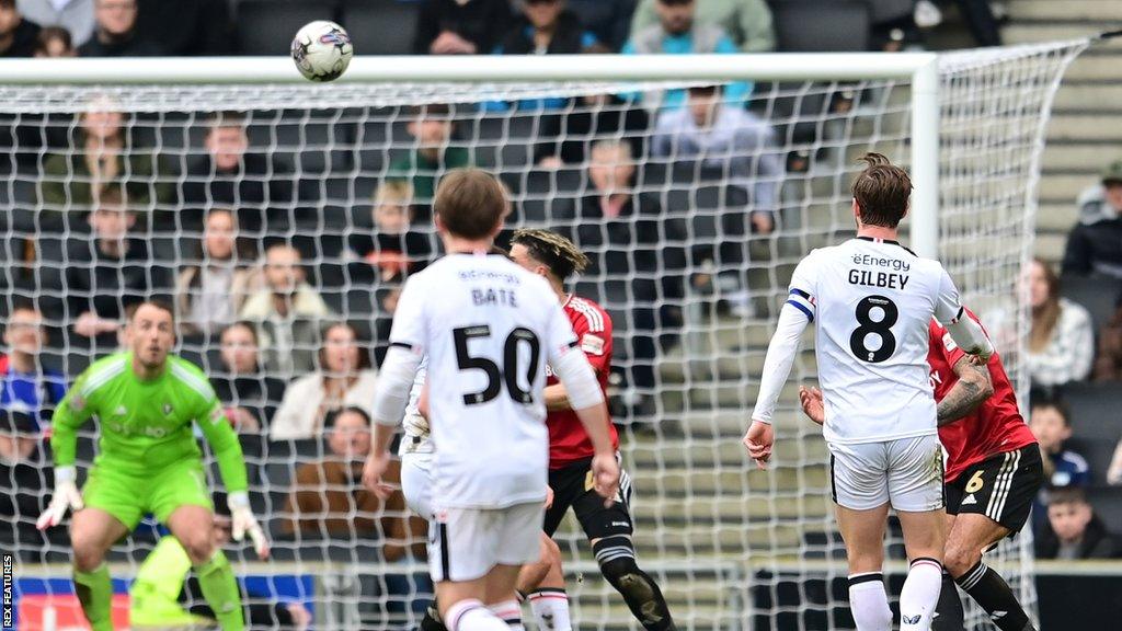 Alex Gilbey scored for the third time in four games in MK Dons' win over Salford