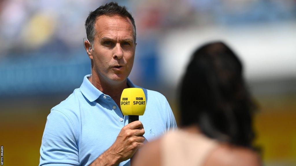 Michael Vaughan as a BBC pundit