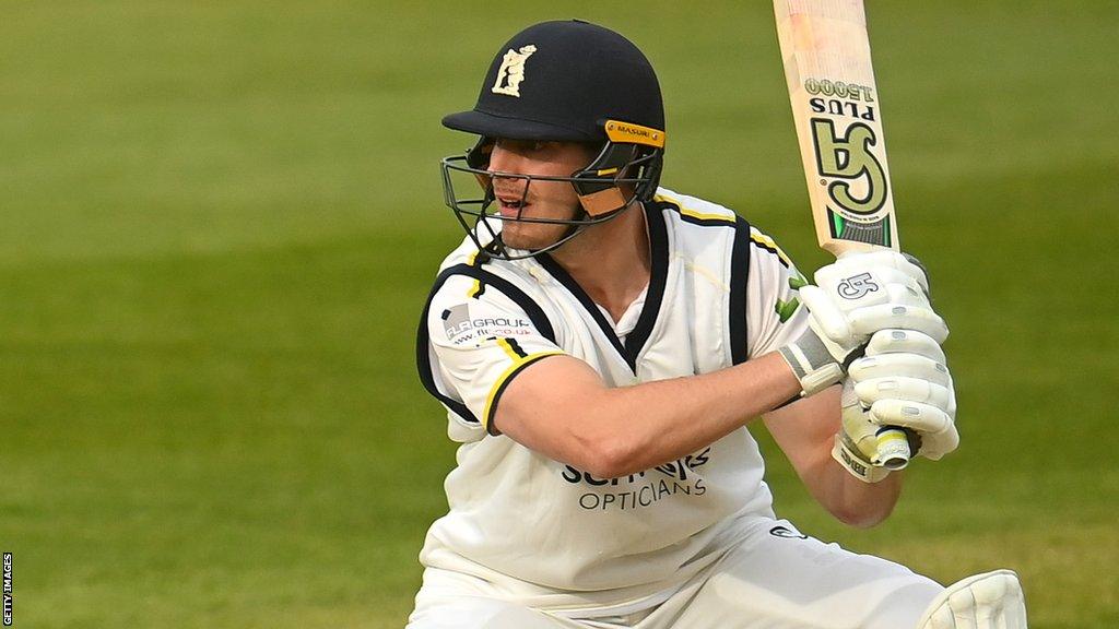 Michael Burgess in action for Warwickshire