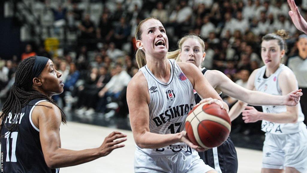 Jovana Nogic of Besiktas shoots