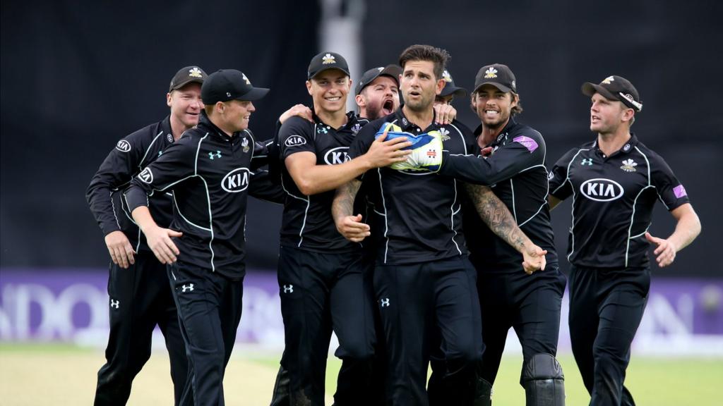 Surrey celebrate reaching finals day