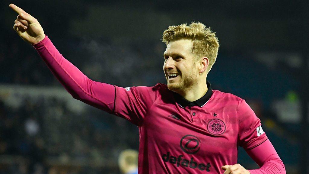 Stuart Armstrong celebrates scoring