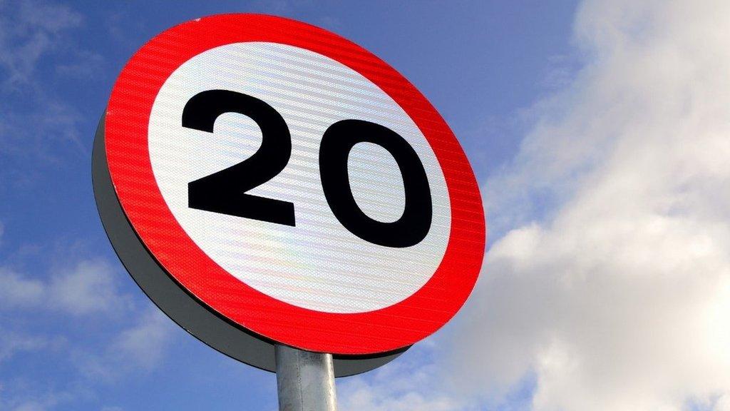 20mph sign