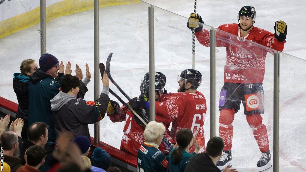 Steven Owre scored a hat-trick inside the opening 12 minutes at the SSE Arena