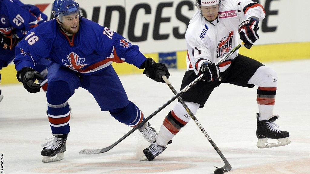 Danny Meyers in action for Great Britain