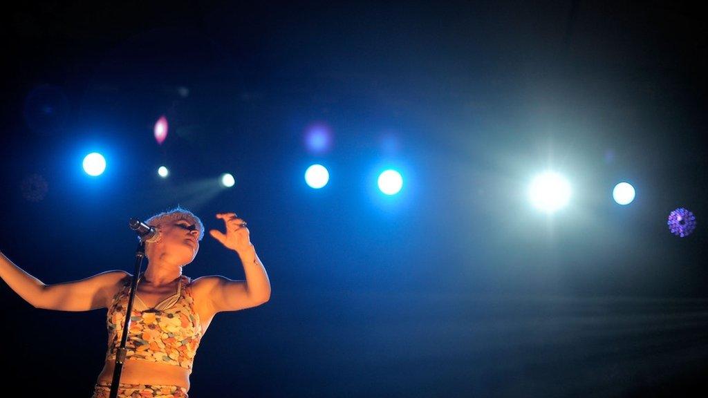 Robyn performs at Coachella in 2015