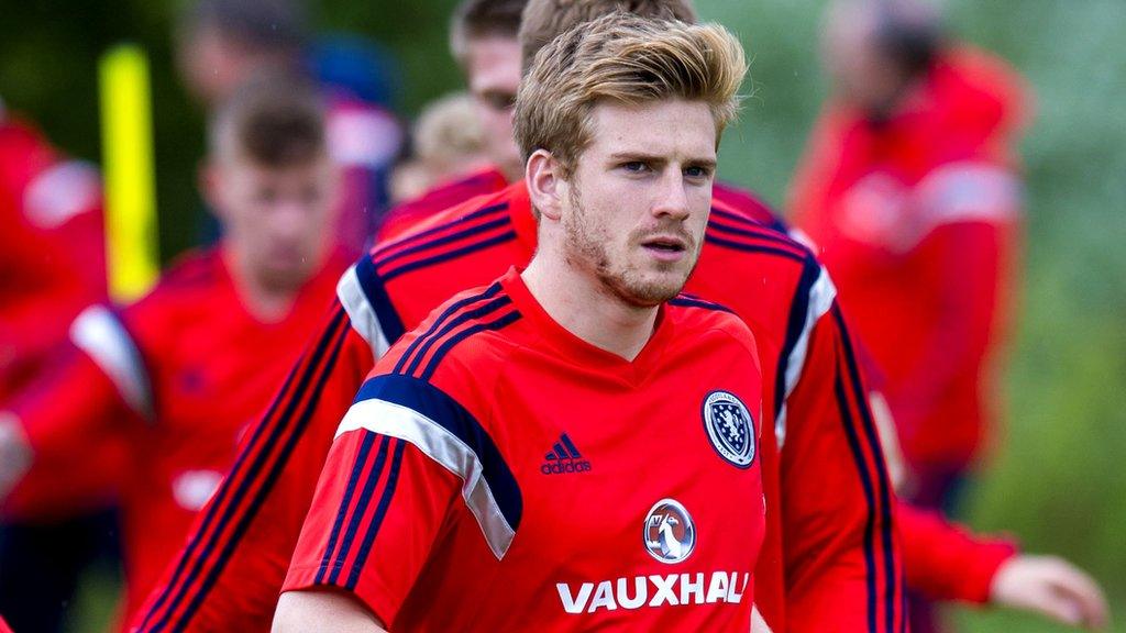 Stuart Armstrong captained Scotland Under-21s while at Dundee United