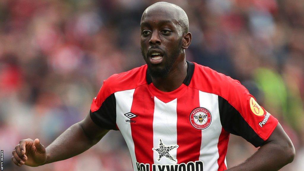 DR Congo forward Yoane Wissa in action for Brentford in the Premier League