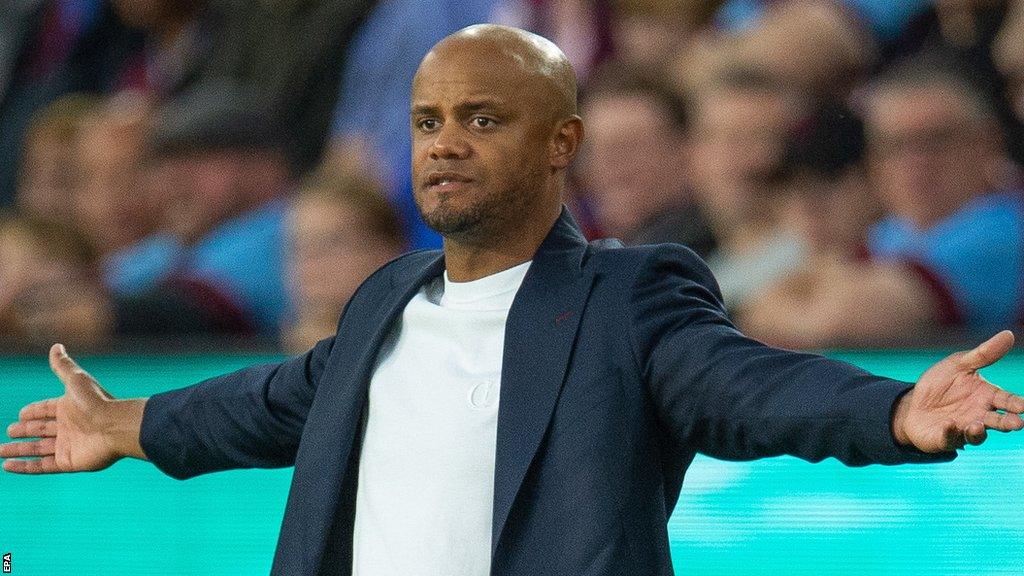 Burnley manager Vincent Kompany