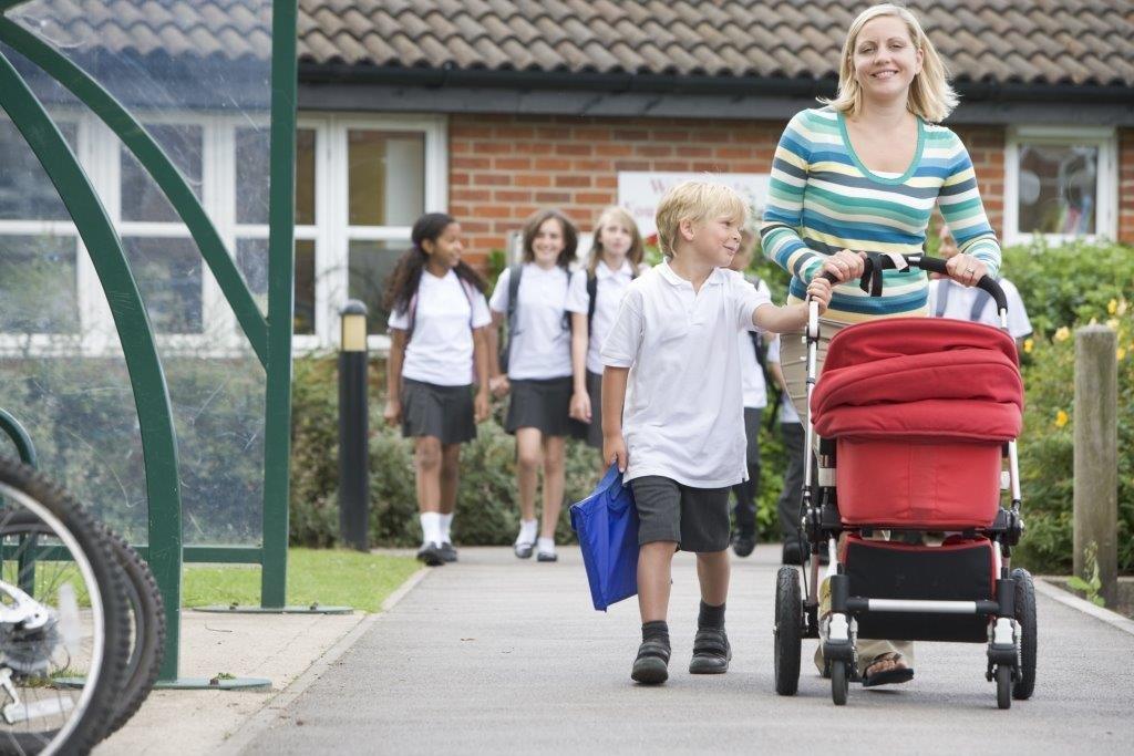 Children outside school