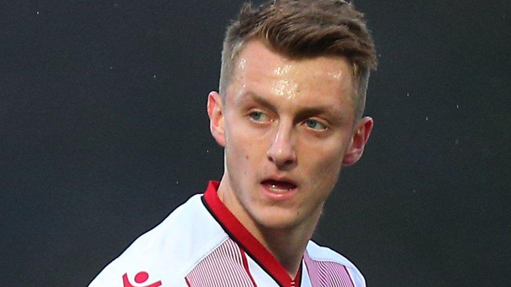 Ben Wilmot in action for Stevenage