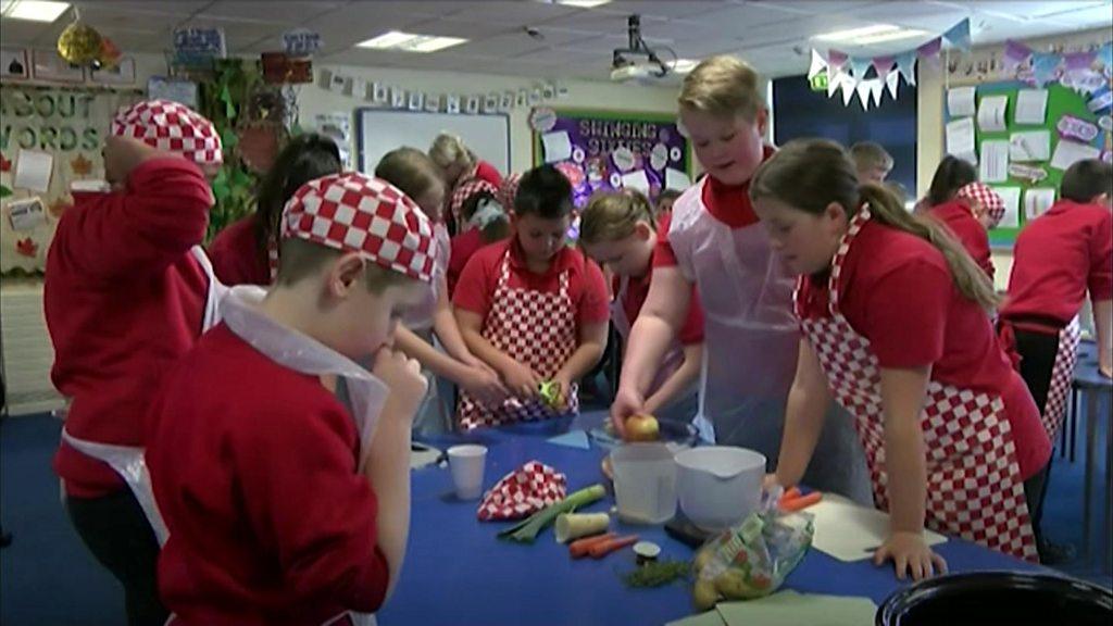 Children at Brackla Primary School