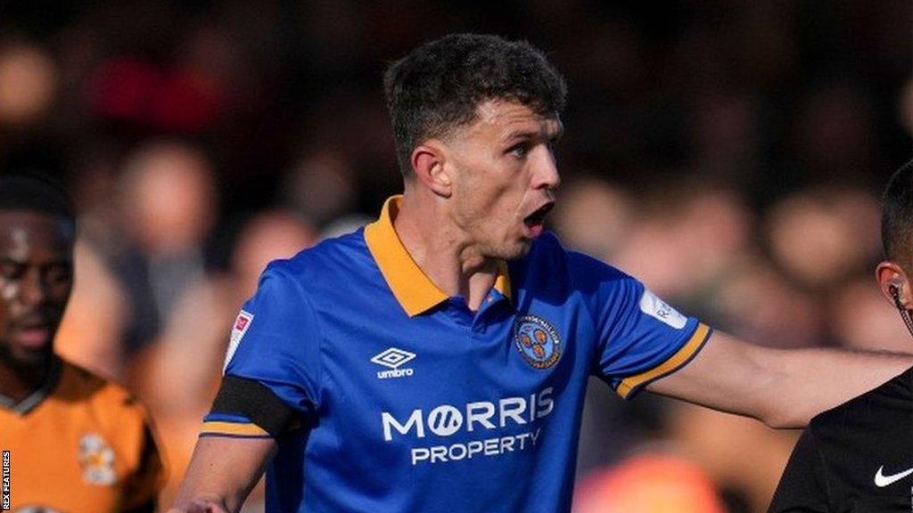 Tom Flanagan has now made 75 appearances for Shrewsbury since signing from Sunderland in January 2022