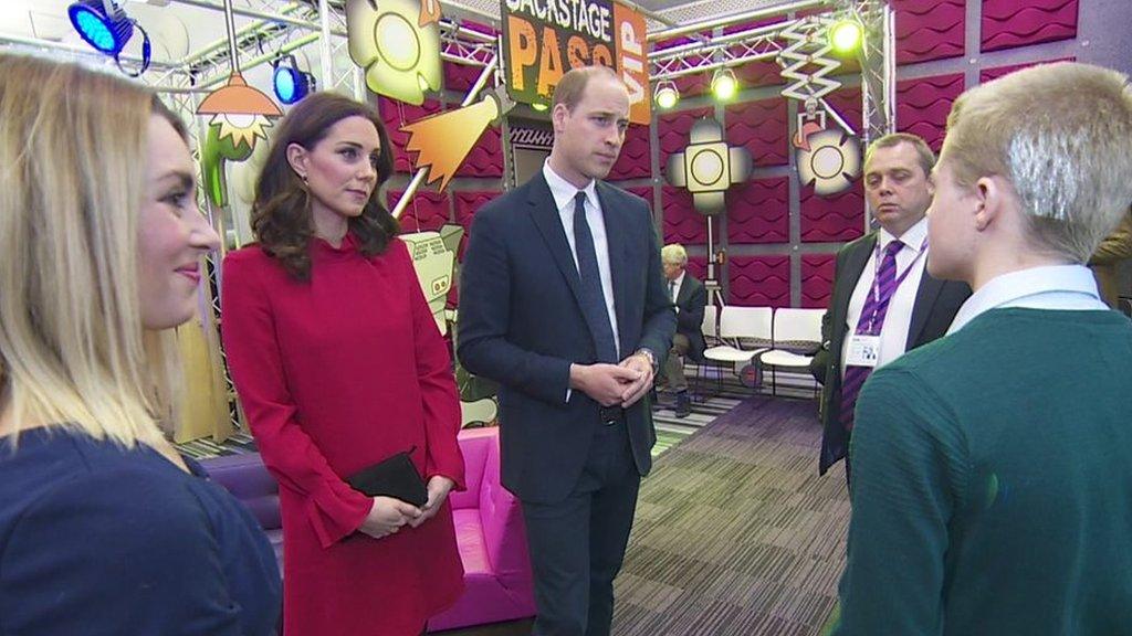 Duke and Duchess speak to Josh