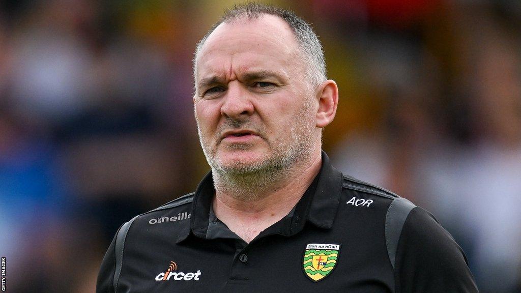 Aidan O'Rourke's watches his Donegal side take on Tyrone in the All-Ireland SFC preliminary quarter-final in Ballybofey on Saturday evening