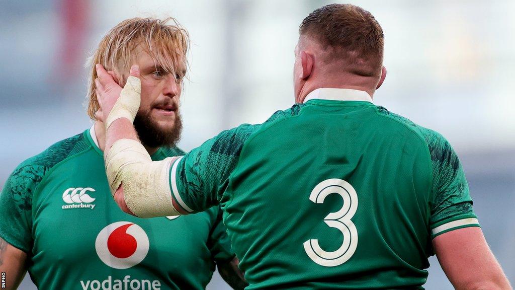 Andrew Porter and Tadhg Furlong