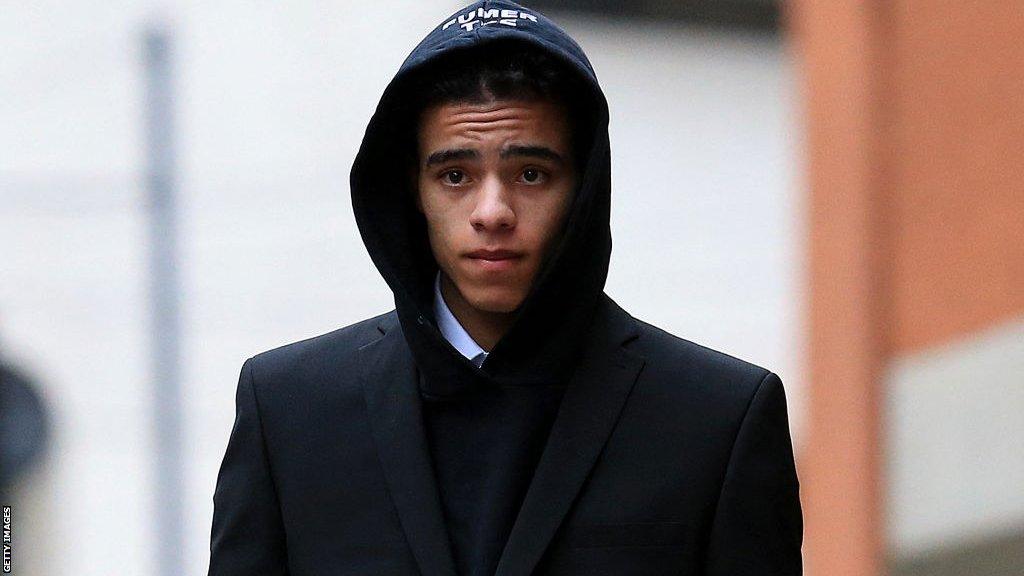 Mason Greenwood outside court