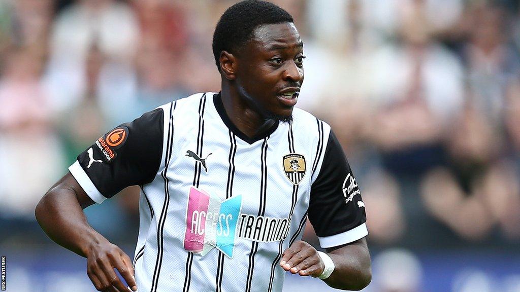 Aaron Nemane played the full match as Notts County beat Chesterfield on penalties in the National League promotion final in May