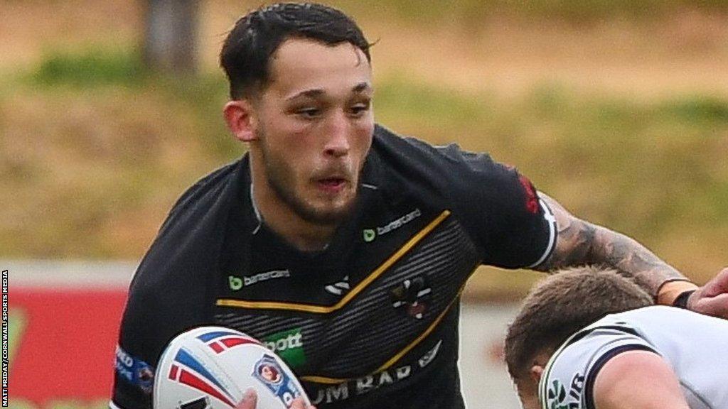 Coby Nichol in action for Cornwall