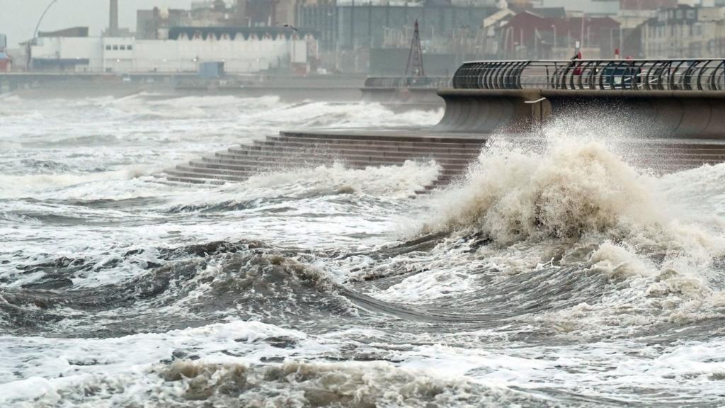 Big waves at Blackpool