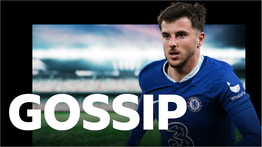 Mason Mount and the BBC Gossip logo