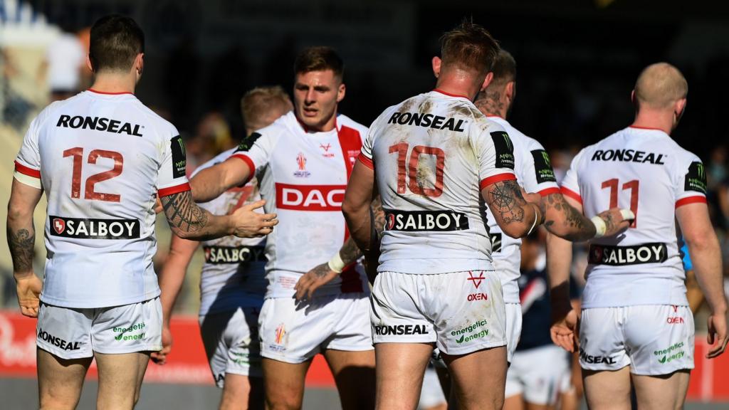 England celebrate a first-half try