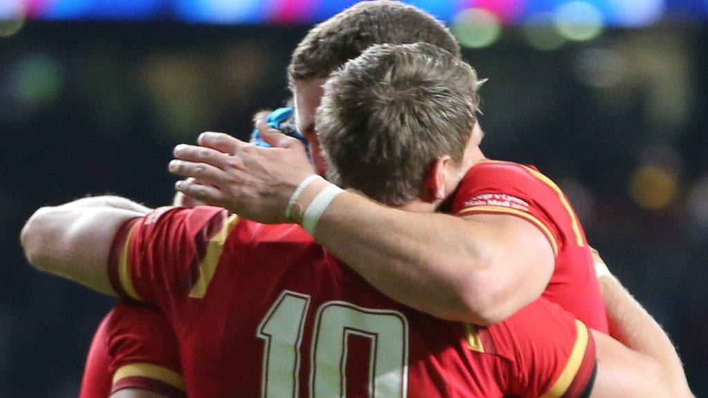Wales celebrate