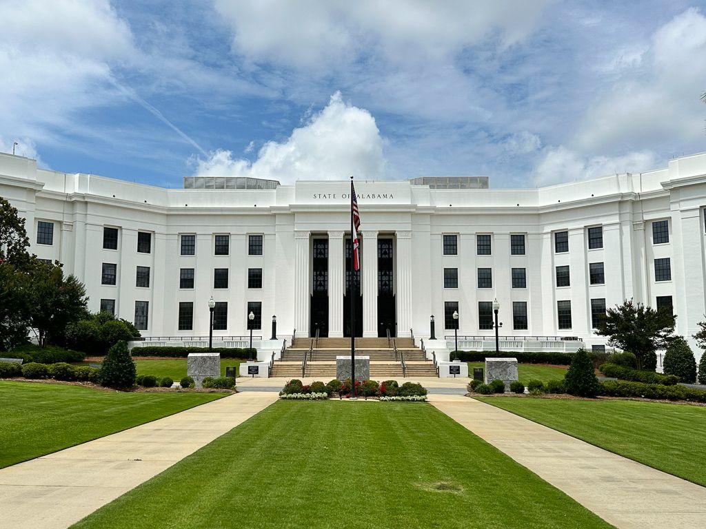 Exterior view of the Alabama Attorney General's office 