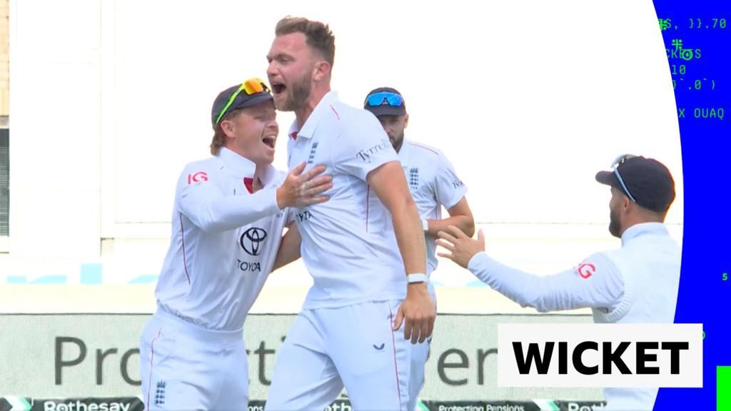 England vs Zimbabwe Test match day two: Sam Cook takes first Test wicket