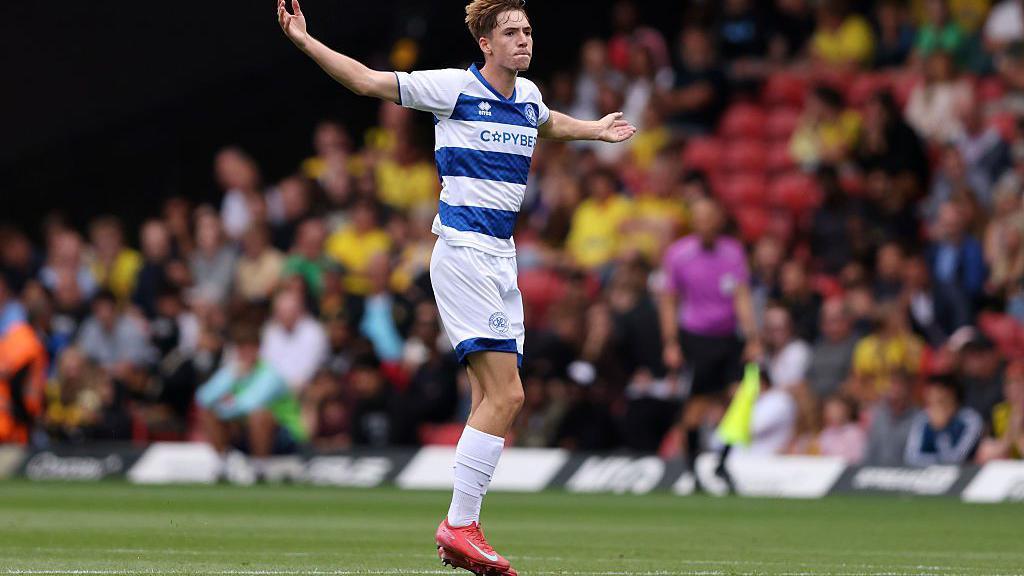 Kieran Morgan in action for QPR against Watford