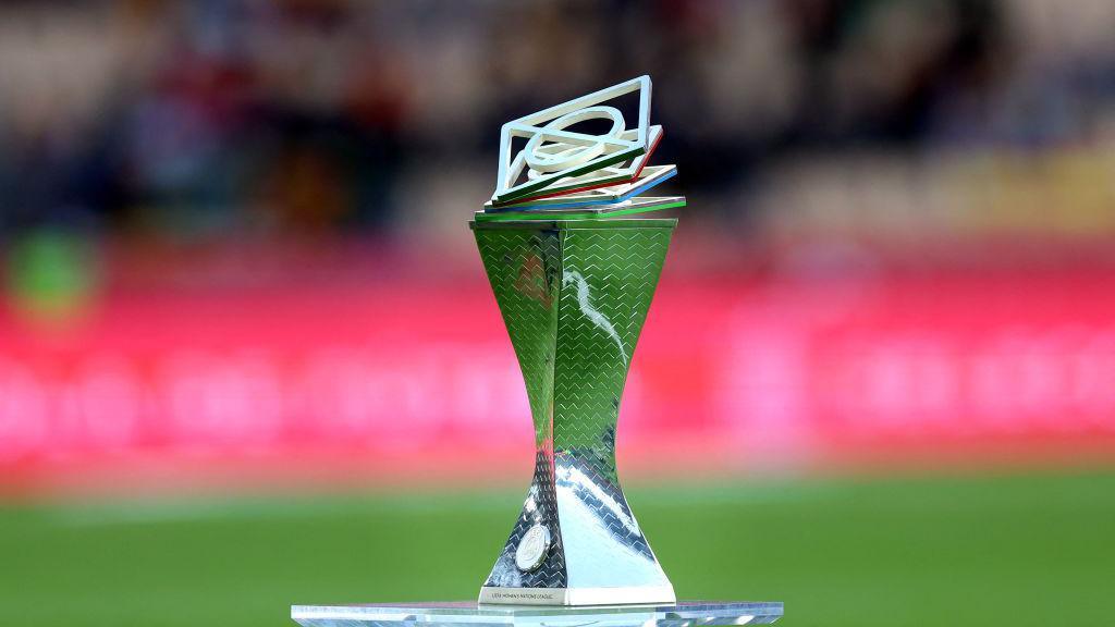 Women's Nations League trophy.