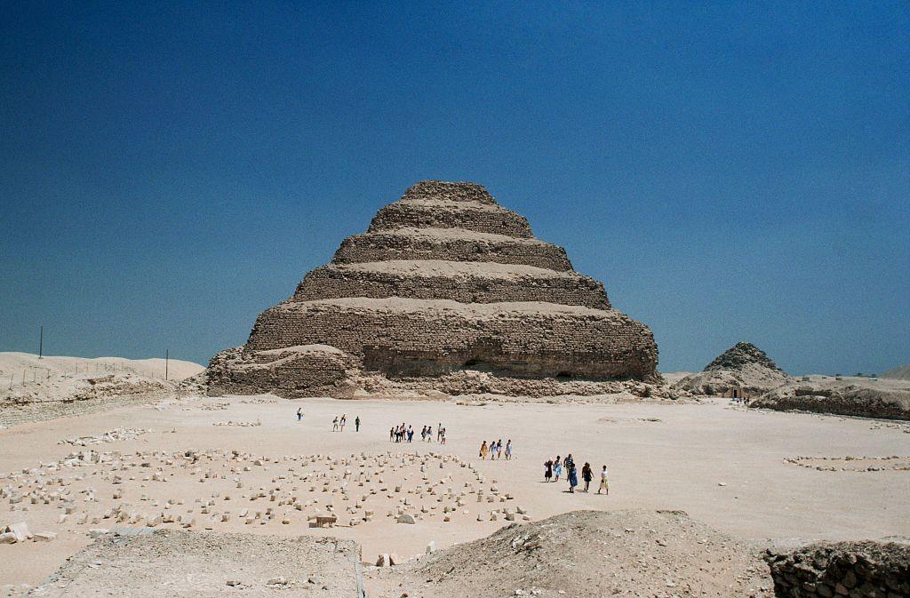 The stepped Pryamid at Saqqara, Egypt.