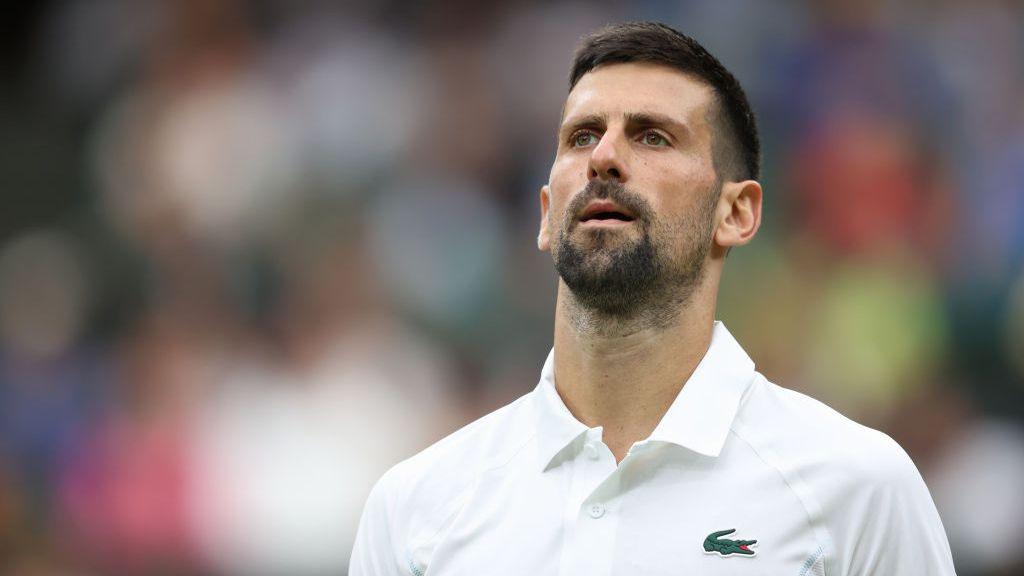 Novak Djokovic of Serbia