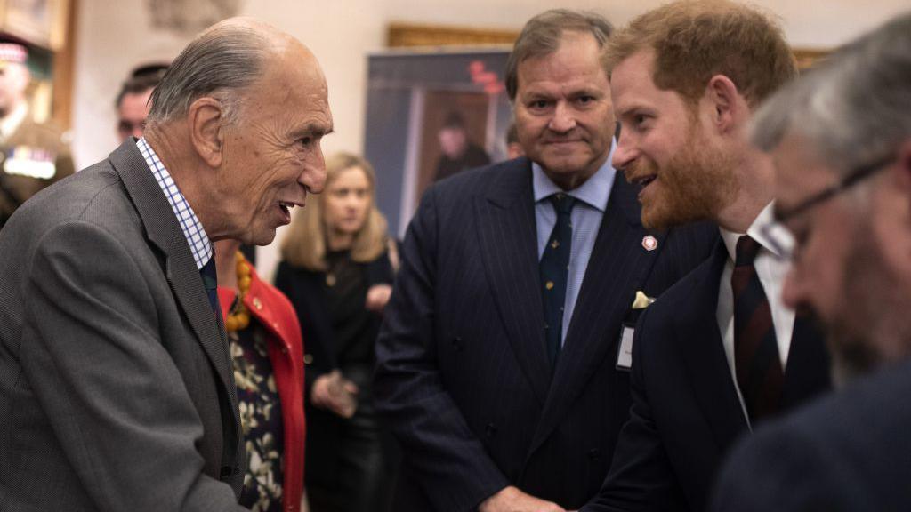 Meeting Prince Harry at The Guildhall in London on April 4, 2019.