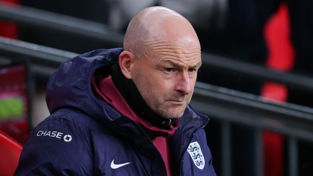 Lee Carsley, interim manager of England, during the UEFA Nations League 2024/25 League B Group B2 match between England and Republic of Ireland at Wembley Stadium