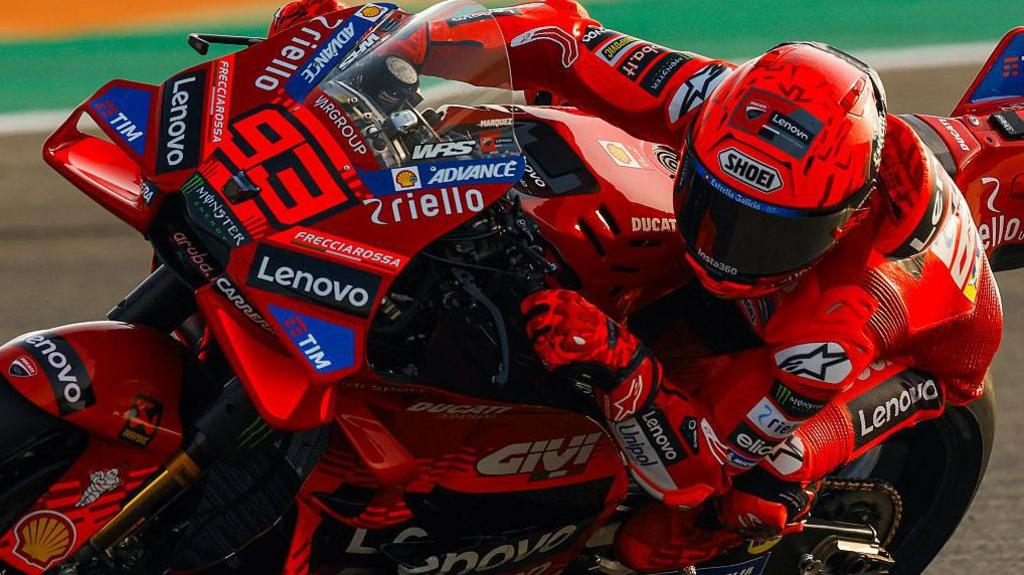 Marc Marquez riding