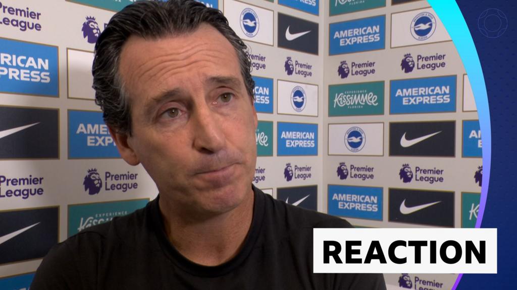 Aston Villa 'must accept everything' - Emery after Brighton thrashing