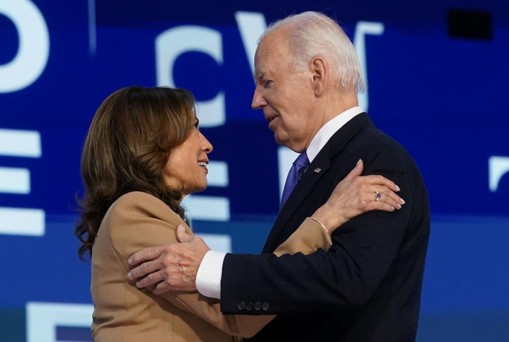 Kamala Harris and Joe Biden