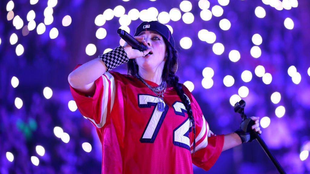 Billie Eilish performing live