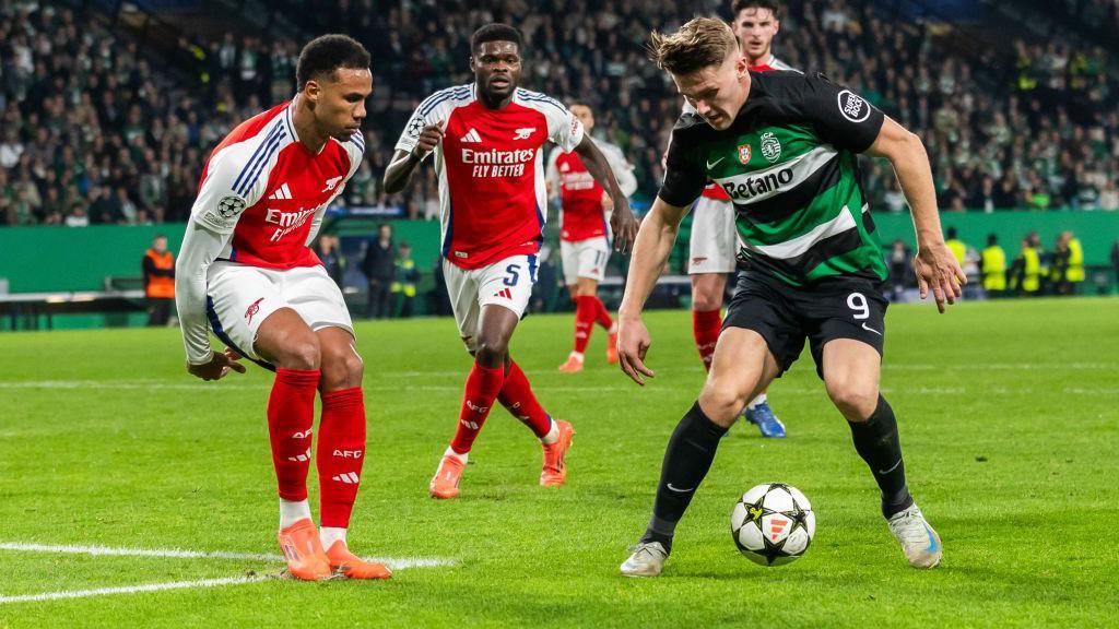 Gabriel faces Gyokeres when Arsenal faced Sporting