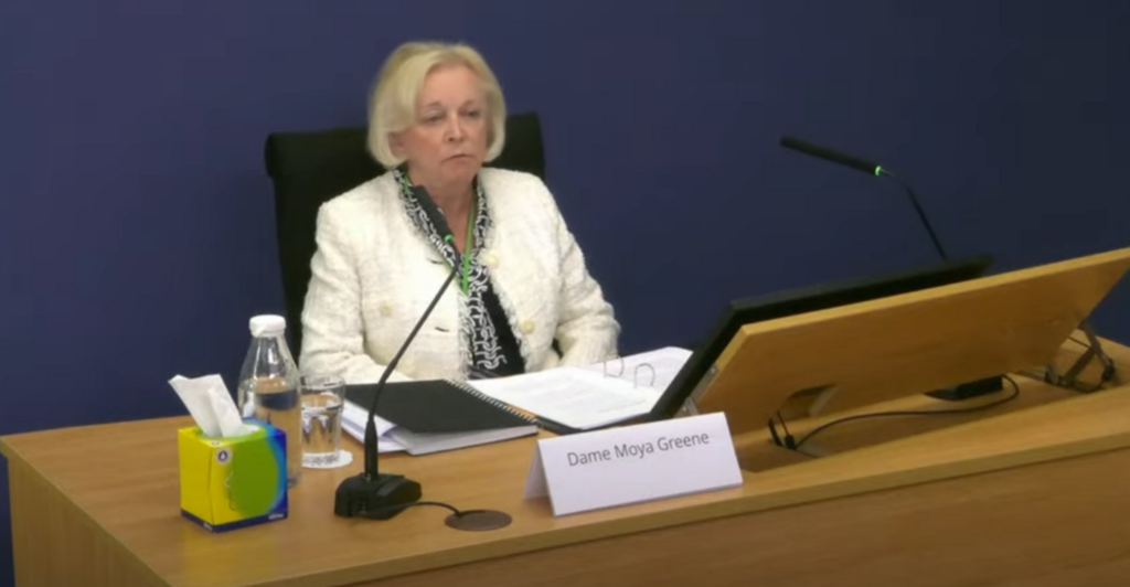 Dame Moya gives evidence at Post Office inquiry