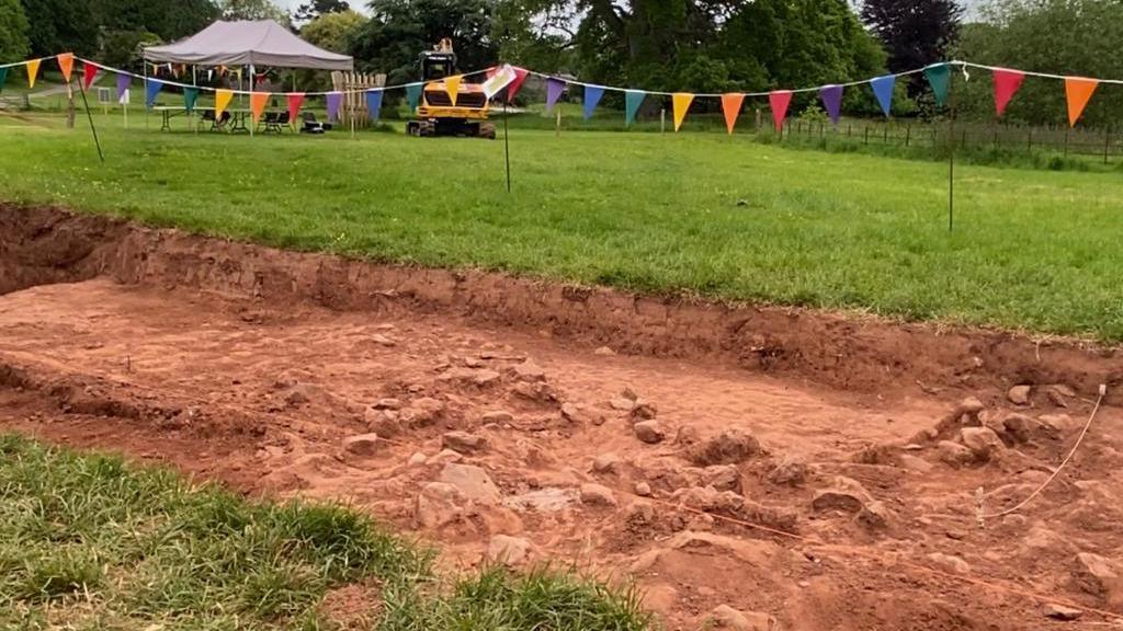 The archaeological dig at Killerton