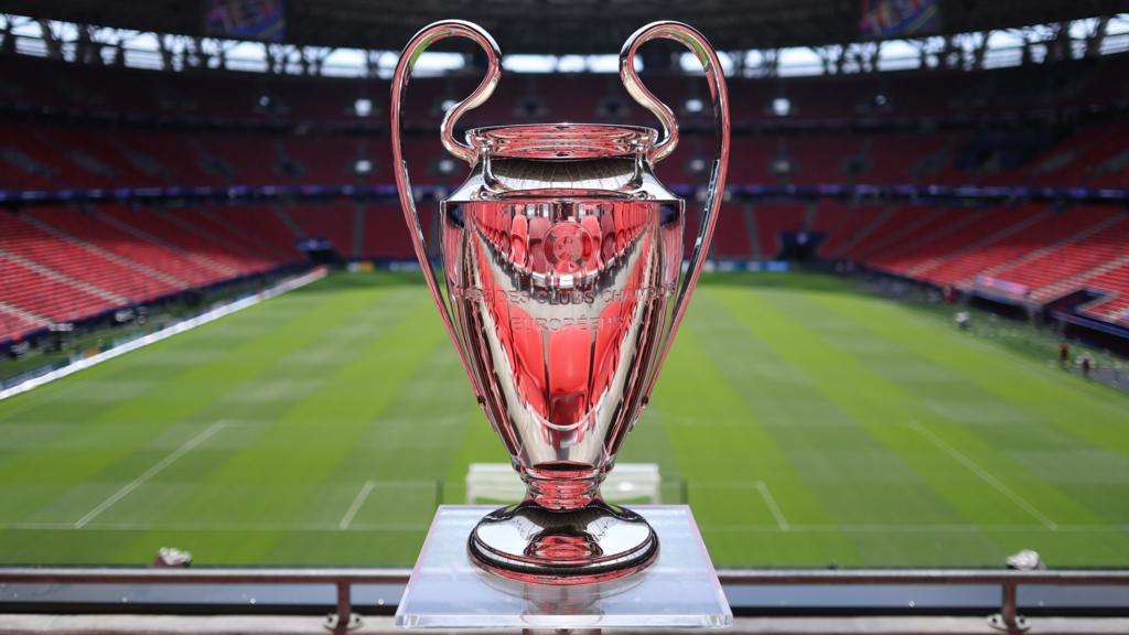 Champions League trophy in Budapest