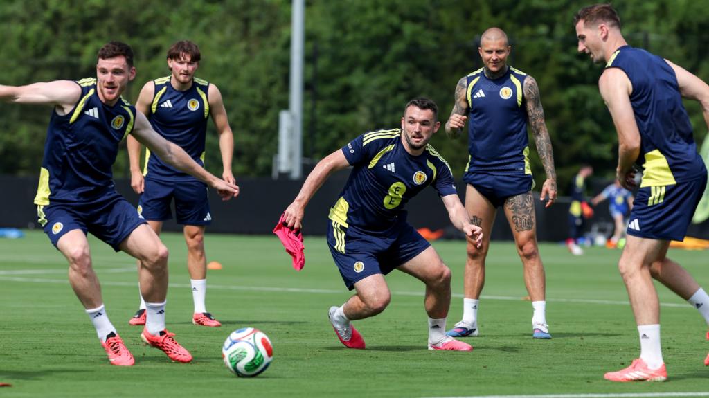 Scotland players training