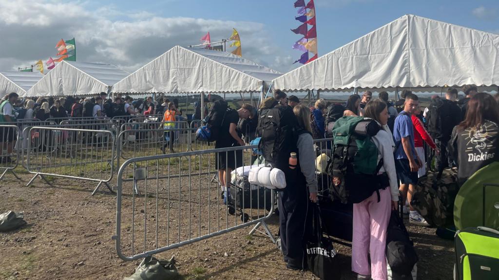 Crowds arriving at Boardmasters