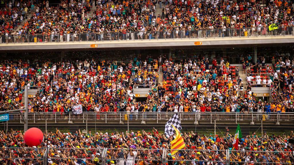 Fans in the grandstands at the 2024 Spanish Grand Prix